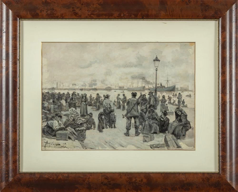 Angiolo - Bozzetto degli emigranti